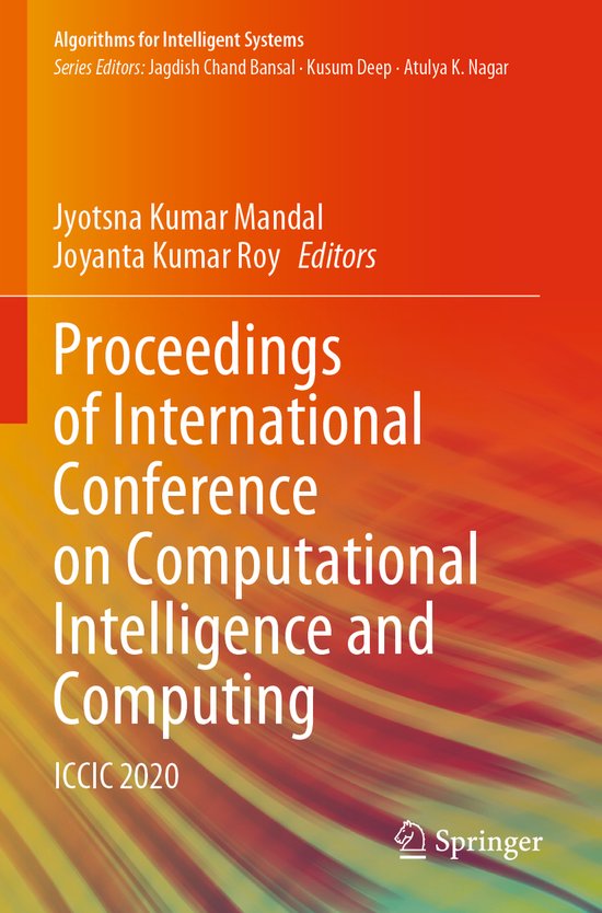Algorithms for Intelligent Systems- Proceedings of Internati ... - cover