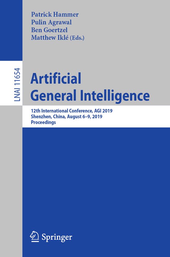 Lecture Notes in Computer Science11654- Artificial General I ... - cover
