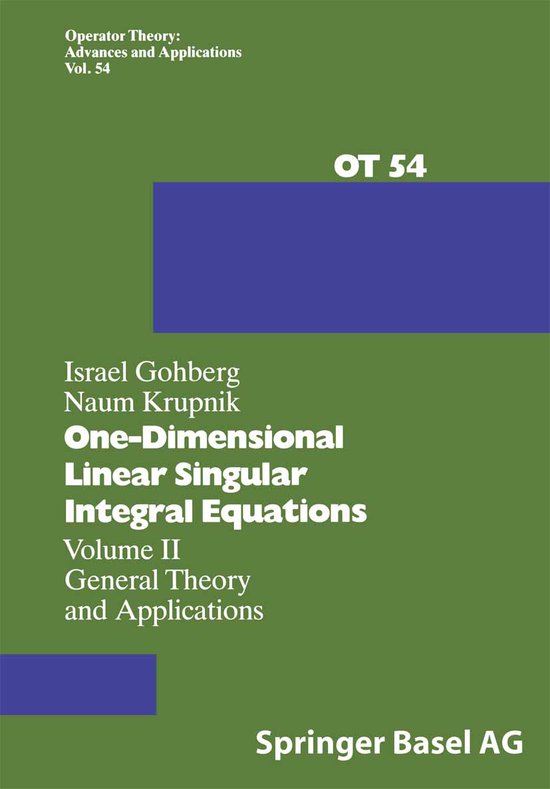 One-dimensional Linear Singular Integral Equations