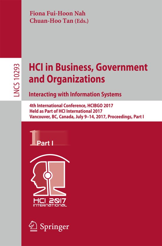 HCI in Business, Government and Organizations. Interacting w ... - cover