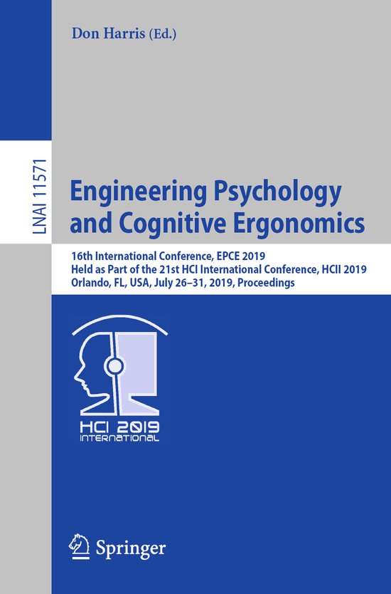 Lecture Notes in Computer Science11571- Engineering Psycholo ... - cover