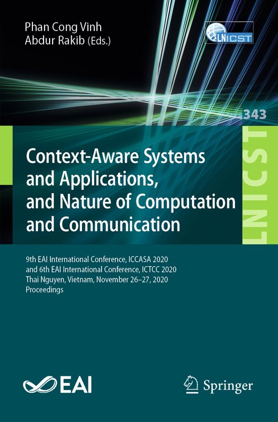Context Aware Systems and Applications and Nature of Computa ... - cover