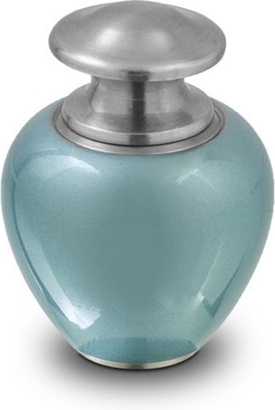 Honden urn groot - 2 liter messing urn met pootafdrukken