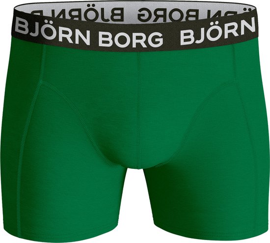 Björn Borg Boxershort Cotton Stretch- Onderbroeken - Boxer - 5 stuks - Heren - Maat XL - Groen/Zwart - Björn Borg