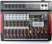 Console de mixage - Power Dynamics PDM-T804 - Console de mixage 8 canaux Interface audio Bluetooth, DSP, mp3 et USB