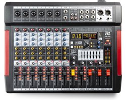 Mengtafel - Power Dynamics PDM-T804 - 8-kanaals mengpaneel Bluetooth, DSP, mp3 en USB audio interface