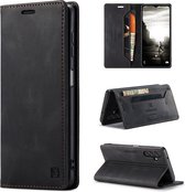 CaseMe - Telefoonhoesje geschikt voor Samsung Galaxy A14 5G - Wallet Book Case - Met extra vak - Zwart