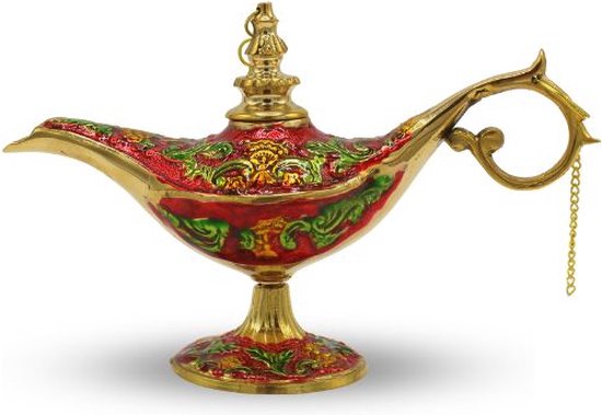 Koperen Aladdin Lamp - Meena Work