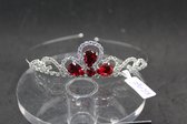 Mooie tiara, kroon, bruid, prinses, haaraccessoire, luxe diadeem, Haarpin, bloemen, haarpin, strass, koningin, maangodin, godin