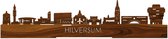 Standing Skyline Hilversum Palissander hout - 60 cm - Woondecoratie design - Decoratie om neer te zetten en om op te hangen - Meer steden beschikbaar - Cadeau voor hem - Cadeau voor haar - Jubileum - Verjaardag - Housewarming - Interieur -