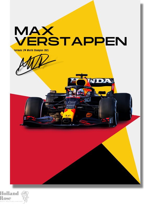 Port Lui Opeenvolgend Poster Max Verstappen - Formule 1 Kampioen - F1 - World Champion - Red Bull  racing -... | bol.com