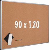 Prikbord kurk PRO - Aluminium frame - Eenvoudige montage - Punaises - Prikborden - 90x120cm