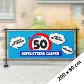 Spandoek Abraham Wolk 200 x 80 cm (Met eigen naam)