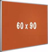 Prikbord kurk PRO - Aluminium lijst - Eenvoudige montage - Punaises - Prikborden - 60x90cm