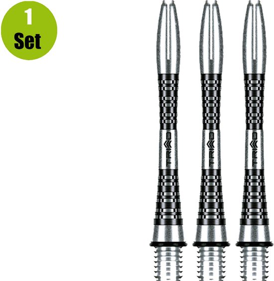 Winmau Triad Medium Black Aluminium Dart Shafts – Set Of 3