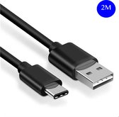 Femur USB-C naar USB-A – 2 Meter Kabel – Oplaadkabel – Samsung apparaten – Universeel – Extra Stevig - USB-A naar USB-C