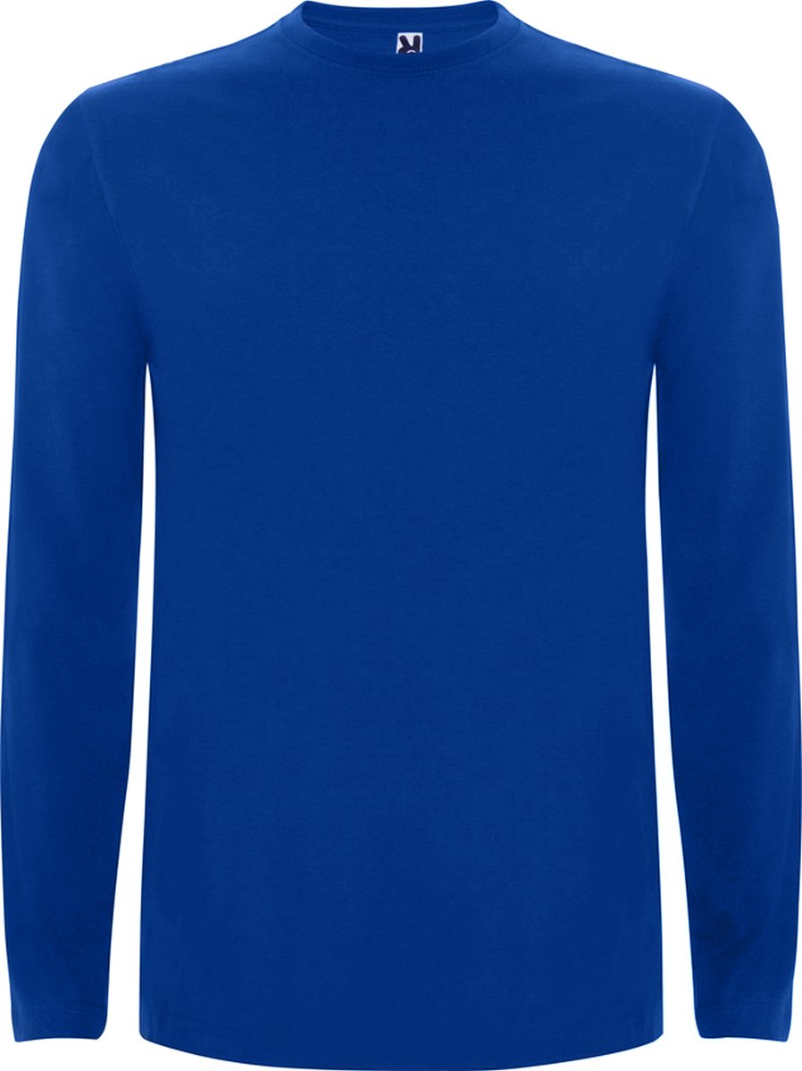 Kobalt Blauw Effen t-shirt lange mouwen model Extreme merk Roly maat XL