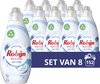 Robijn Klein & Krachtig Classics Stralend Wit Vloeibaar Wasmiddel - 8 x 19 wasbeurten - Voordeelverpakking