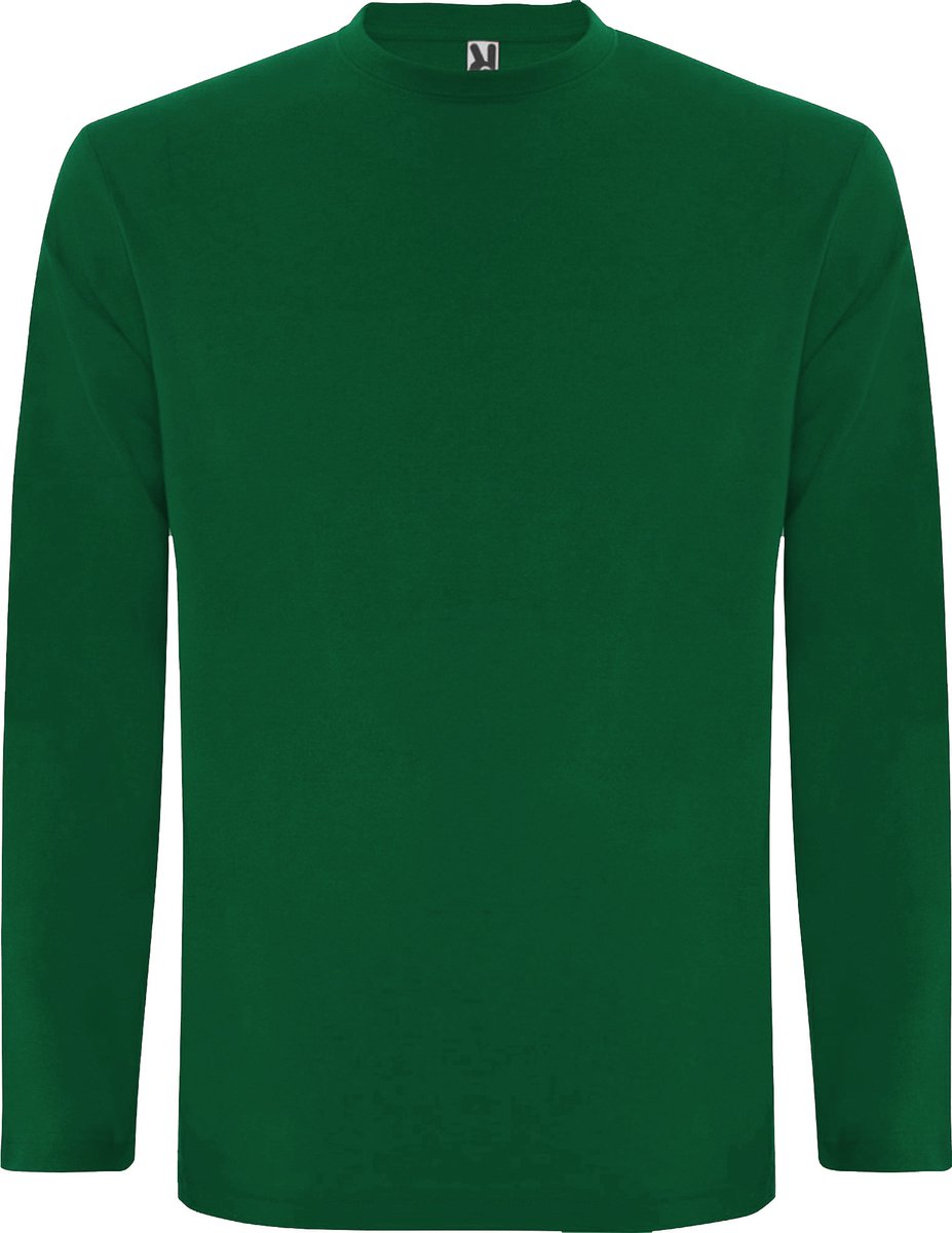 Donker Effen t-shirt lange mouwen model Extreme merk Roly Groen