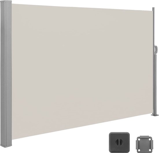 MIRA Home - Zijluifel - Zonnescherm - Beige - Tuin - 205.5x21x13cm