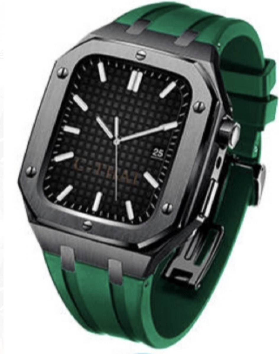 Luxe Apple Watch Case - groen 45mm