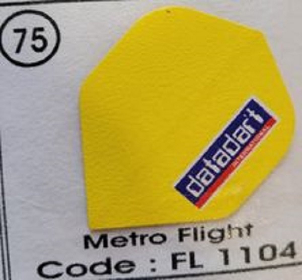 Dart Flights - 10 sets (30 stuks) - 75 micron - metro Flights Geel
