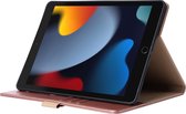 Phreeze Tablethoes - Geschikt voor iPad 2022 10e Generatie - 10.9 Inch - Luxe Lederen Hoesje - Ingebouwde Standaard met Kaarthouders - Hoesje met Magnetische Sluiting - Beschermhoes - Roze Goud