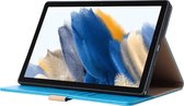 Phreeze Tablethoes - Geschikt voor Samsung Galaxy Tab A8 - 2022 - Luxe Lederen Hoesje - Ingebouwde Standaard met Kaarthouders - Hoesje met Magnetische Sluiting - Beschermhoes - Blauw