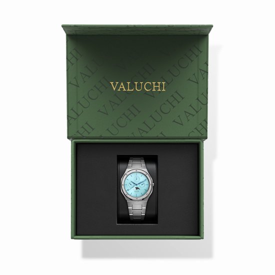 Montre calendrier lunaire - Valuchi - Ice Blue