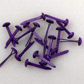 FLP-BR 009 Nellie Snellen splitpennen mini paars - Floral brads lila - Purple - 40 stuks 3 mm