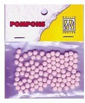 Nellie Snellen Pompoms Mini - 3mm - 100stuks - Col. 24 Pink