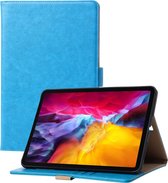 Phreeze Tablethoes - Geschikt voor iPad Pro 2020 - 11 Inch - Luxe Lederen Hoesje - Ingebouwde Standaard met Kaarthouders - Hoesje met Magnetische Sluiting - Beschermhoes - Blauw