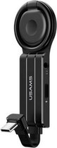 USAMS Audio Adapter Met Ring USB-C - USB-C en 3.5mm poort - Zwart