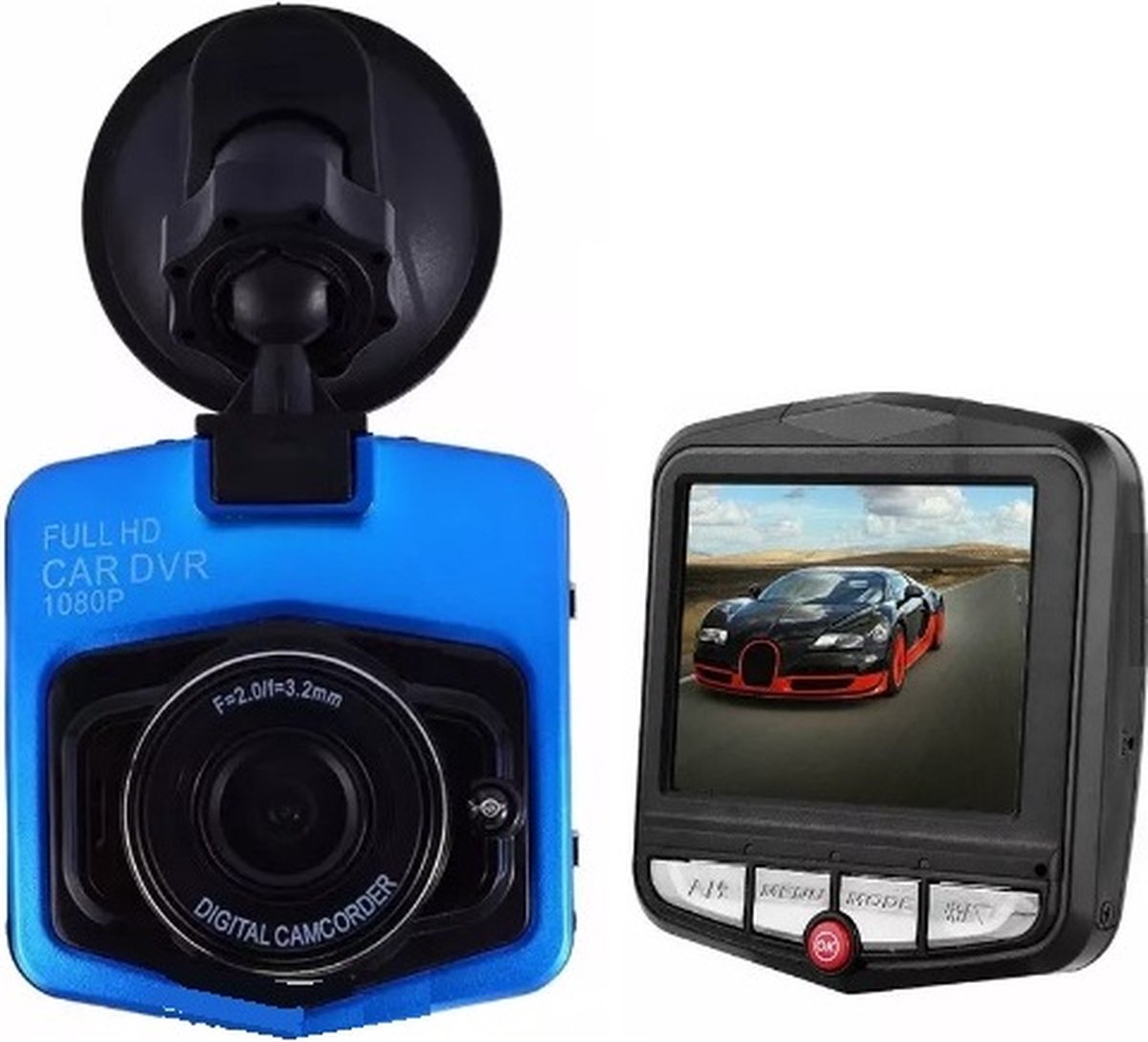 Dashcam groothoek 2,2 inch Full HD 1080P Voertuig Blackbox Auto Dvr Videorecorder - met gratis sd kaart 32gb