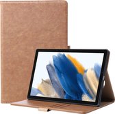 Housse de Luxe pour Samsung Tab A8 - Cuir - Coque Samsung Tablet A8 2022 - Marron - Convient pour Samsung Galaxy Tab A8 - 2021, 2022 - 10,5 pouces
