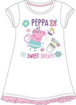 Peppa Pig meisjes nachthemd, wit, maat 110