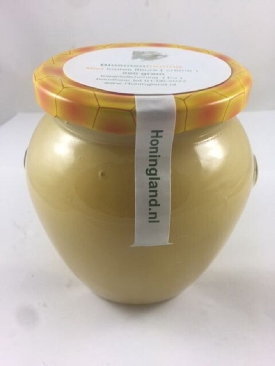 Honingland : Bloemen Honing, Miel toutes Fleurs ( crème ). 800 gram
