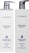 Lanza Healing Smooth Glossifying Shampoo 1000ml & Lanza Healing Smooth Glossifying - 1000 ml - Conditioner