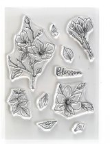 ECD Clear stamps A5 Beautiful blooms - Blossom