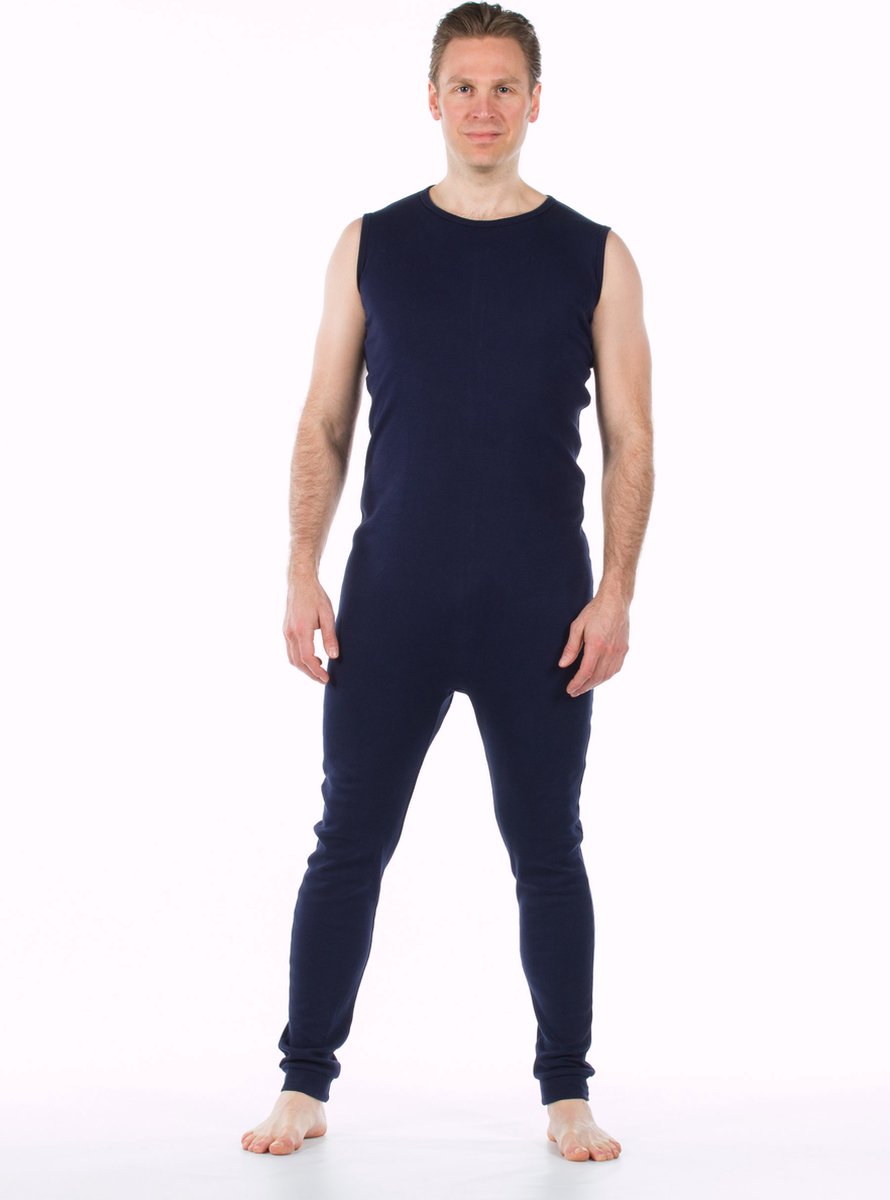 Goedkoopste Body / romper voor volwassenen | ritssluiting rug | lange pijp | Blauw (dames / heren