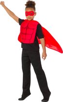 SMIFFY'S - Rode superheldenkit voor kinderen - 128/140 (7-9 jaar)