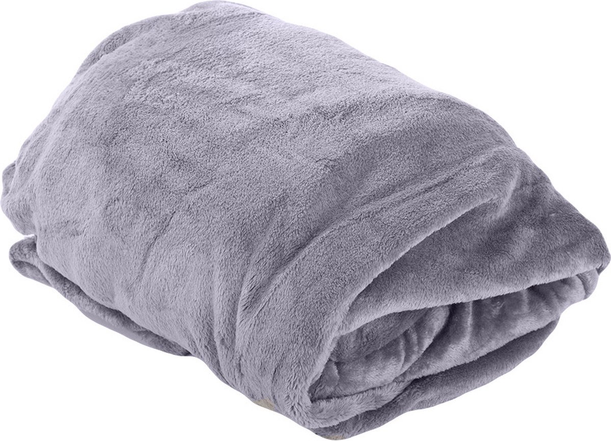 Fleece noony - Fleece - plaid - grijs - badjas - plaid met mouwen — cadeau in Wonen & Interieur - foto 8