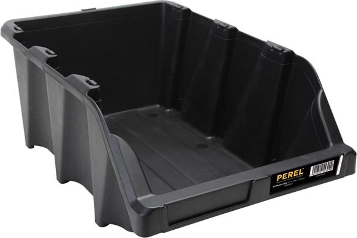 Boîte De Rangement à Roulettes PEREL 25L - 310x490x195 Mm - Noir - Stakable