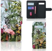 Telefoonhoesje met Pasjes geschikt voor Samsung Galaxy S10 Jungle