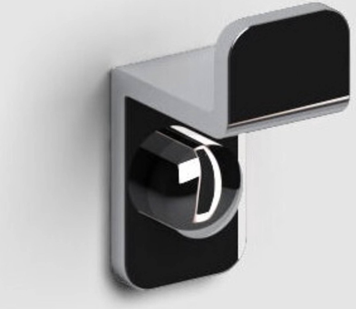 Clou Fold Handdoekhaak enkel 1,8x2,5x3,7 cm Chroom