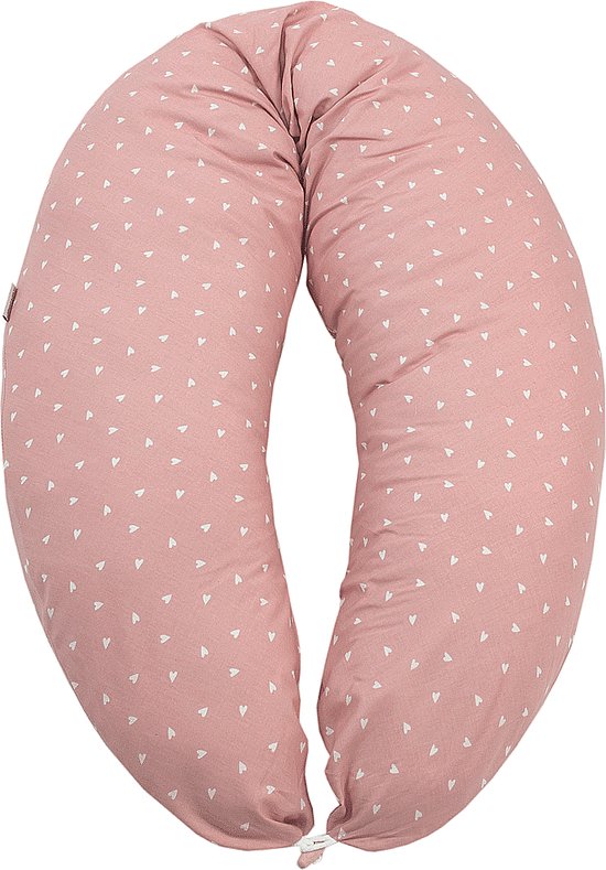 Voedingskussen - Voedingskussen van Hobea - Oudroze met hartjes