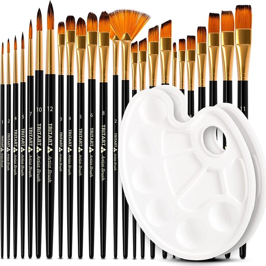 Set van Penselen Kwasten Verven Schilderen Painting Brush Set Schilderen...