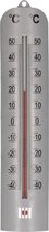 Thermometer voor de huiskamer binnen 27 x 6 cm van kunststof - met ophang gaatjes