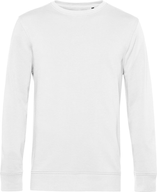 Organic Inspire Crew Neck Sweater B&C Collectie Wit maat L