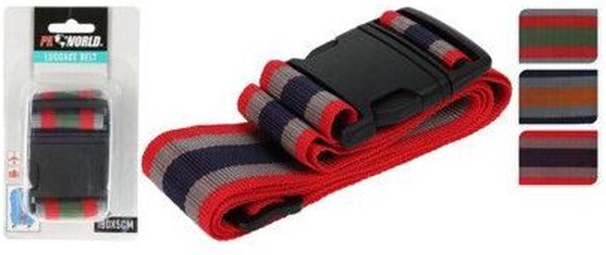 Redcliffs kofferriem - 180 x 5 cm - assorti
